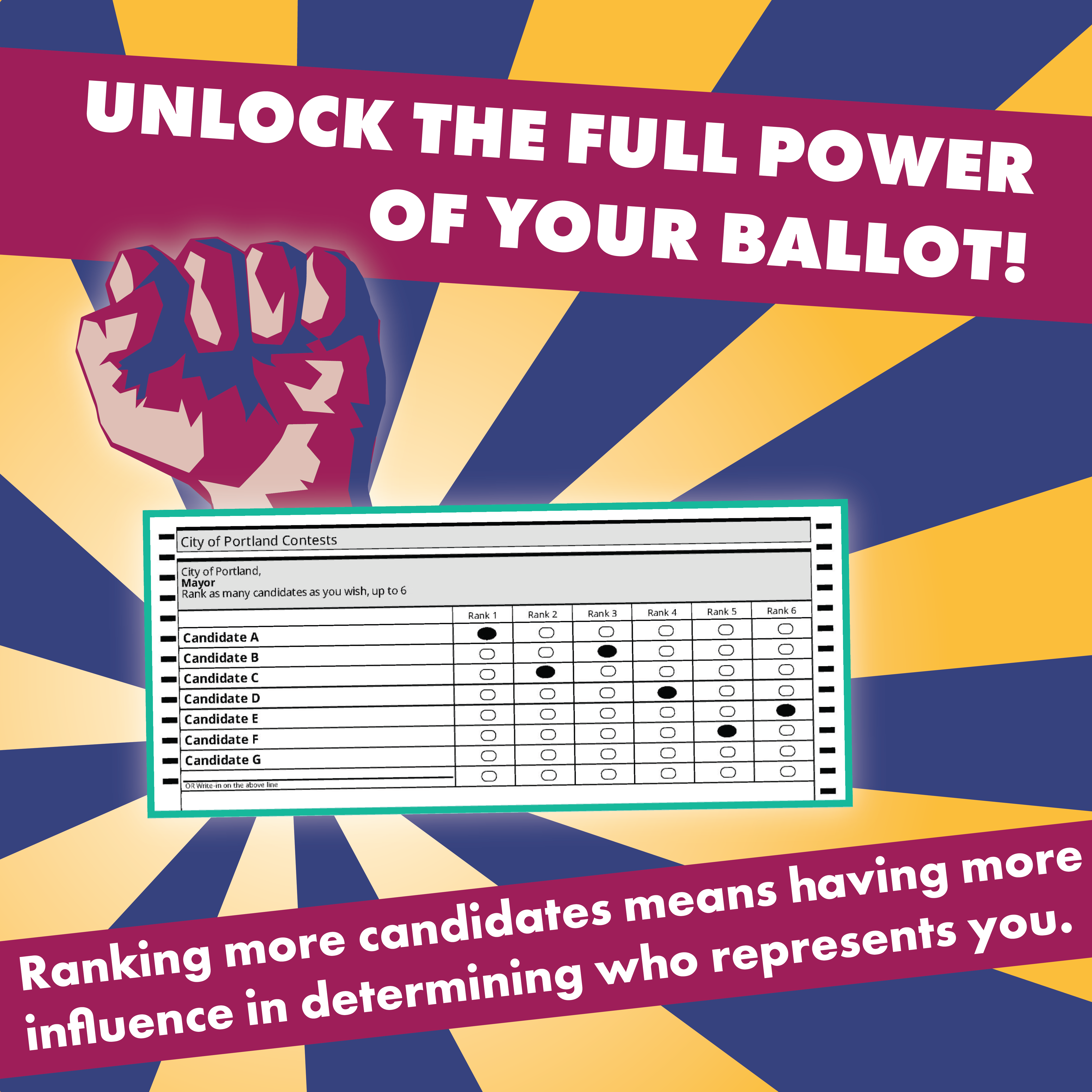 Portland United for Change - social post